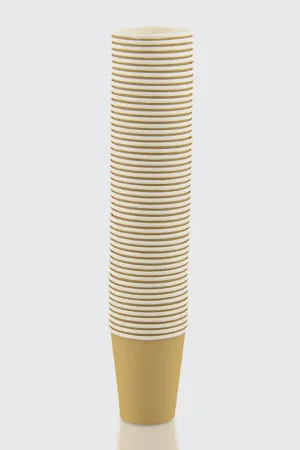 Lot de 50 gobelets en carton marron Vente Flash